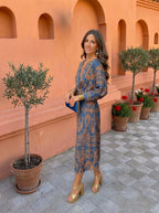 Silvia Vestido midi con estampado - vista 6