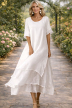 Esperanza - Vestido largo fluido de silueta elegante - vista 2