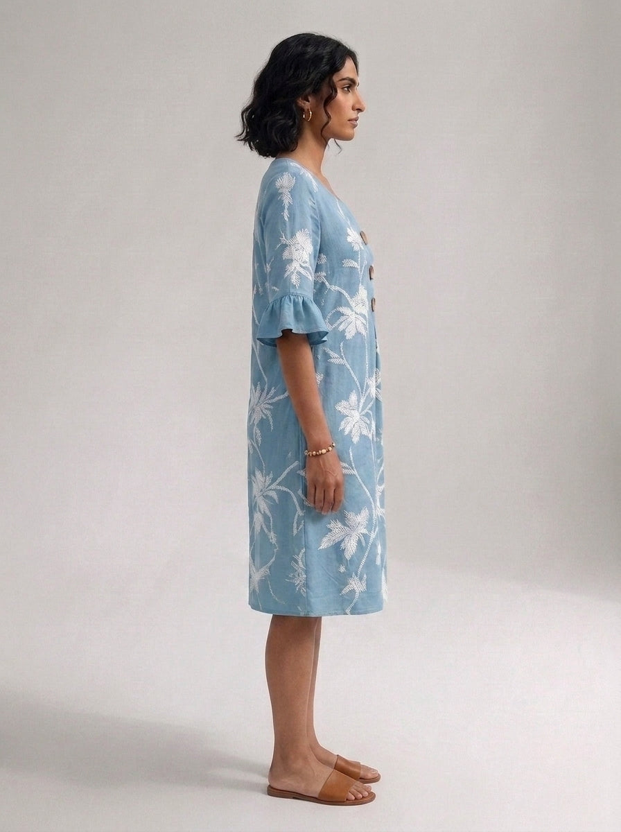 Vestido informal de mujer con estampado floral