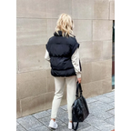 Layla™ | Chaleco acolchado sin mangas con cuello alto