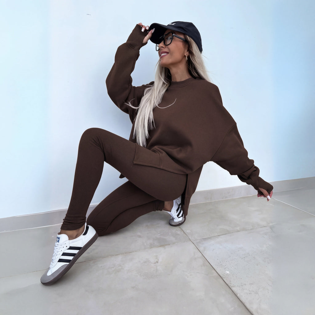 Julia™ | Conjunto de sudadera oversize y leggings