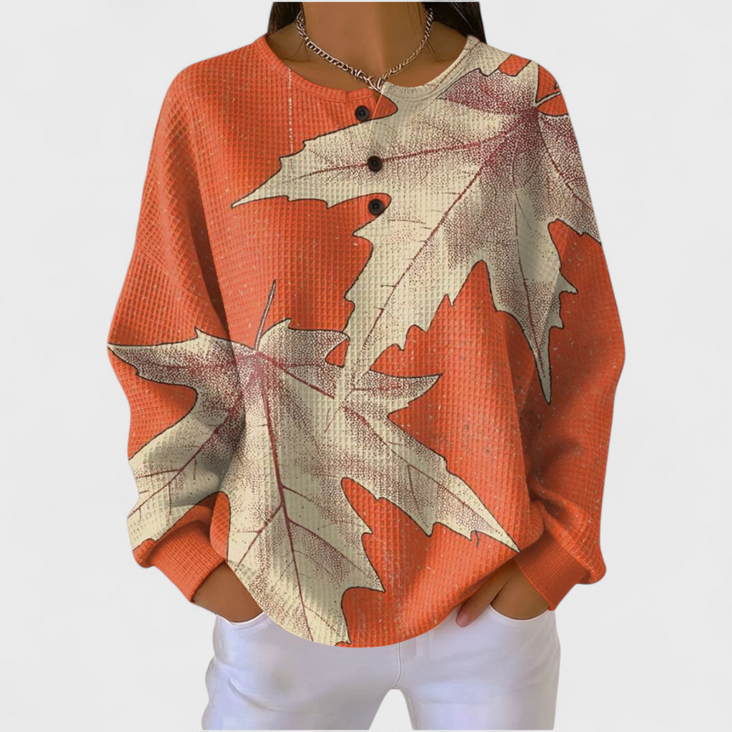 Olivia™ | Sudadera navideña de mujer con cuello redondo