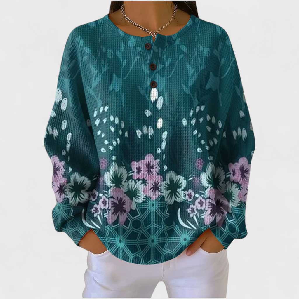 Olivia™ | Sudadera navideña de mujer con cuello redondo