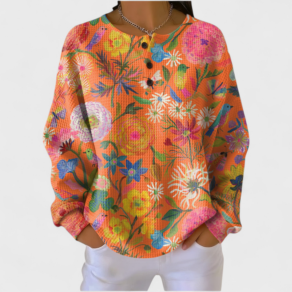 Olivia™ | Sudadera navideña de mujer con cuello redondo