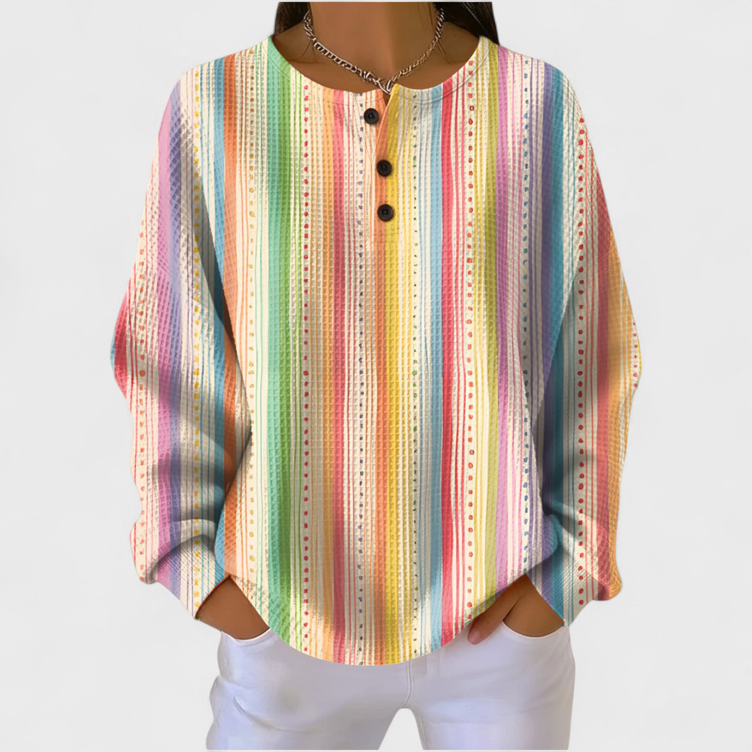 Olivia™ | Sudadera navideña de mujer con cuello redondo