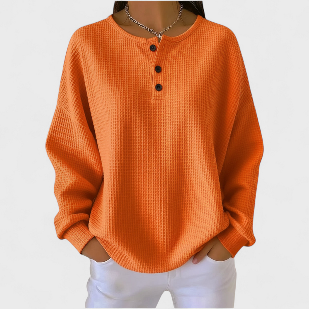 Olivia™ | Sudadera navideña de mujer con cuello redondo