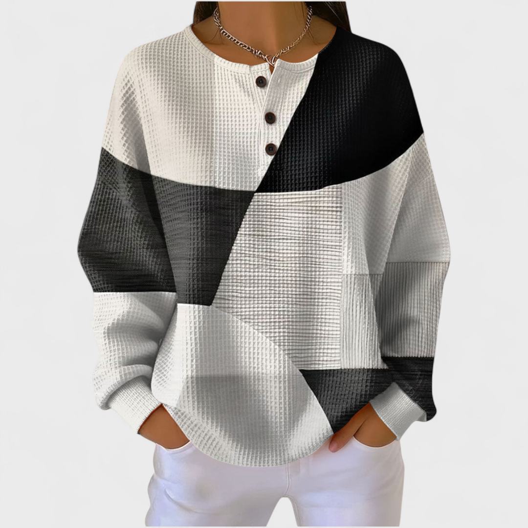 Olivia™ | Sudadera navideña de mujer con cuello redondo