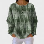 Olivia™ | Sudadera navideña de mujer con cuello redondo