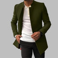 Harrison™ | Abrigo de lana slim fit con cuello mao