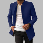 Harrison™ | Abrigo de lana slim fit con cuello mao