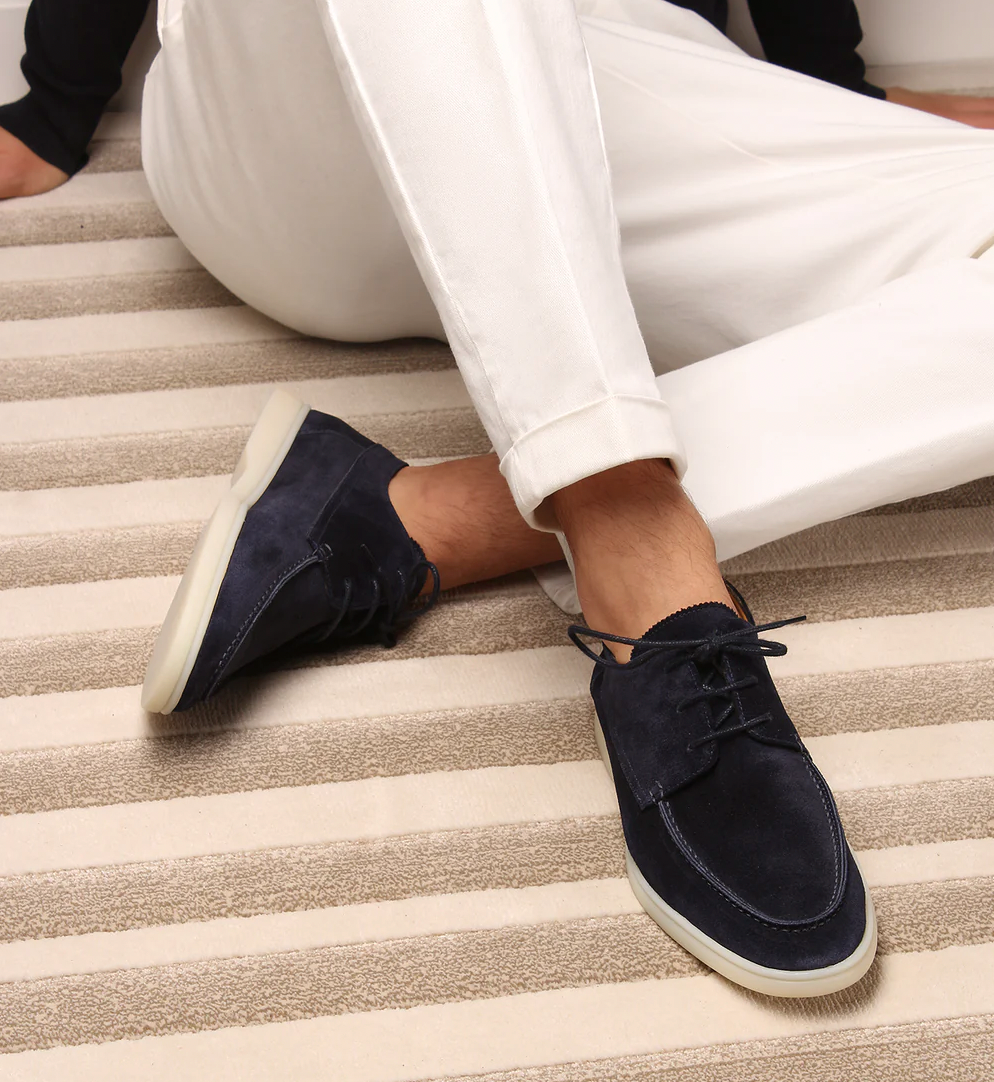 Tyler™ | Zapatos blucher de ante con suela ligera