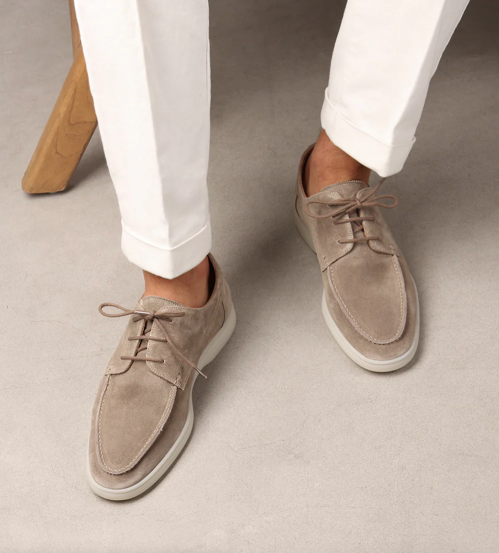 Tyler™ | Zapatos blucher de ante con suela ligera