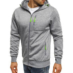 John™ | Sudadera con capucha y cremallera multibolsillos