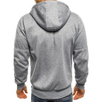 John™ | Sudadera con capucha y cremallera multibolsillos