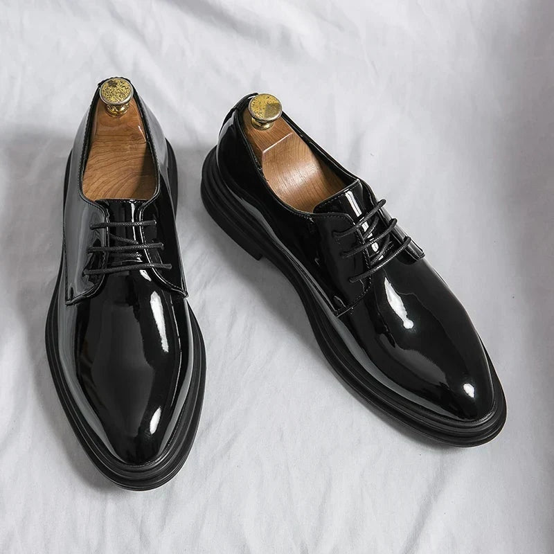 Quentin™ | Zapatos derby de charol con cordones