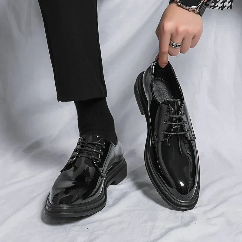 Quentin™ | Zapatos derby de charol con cordones