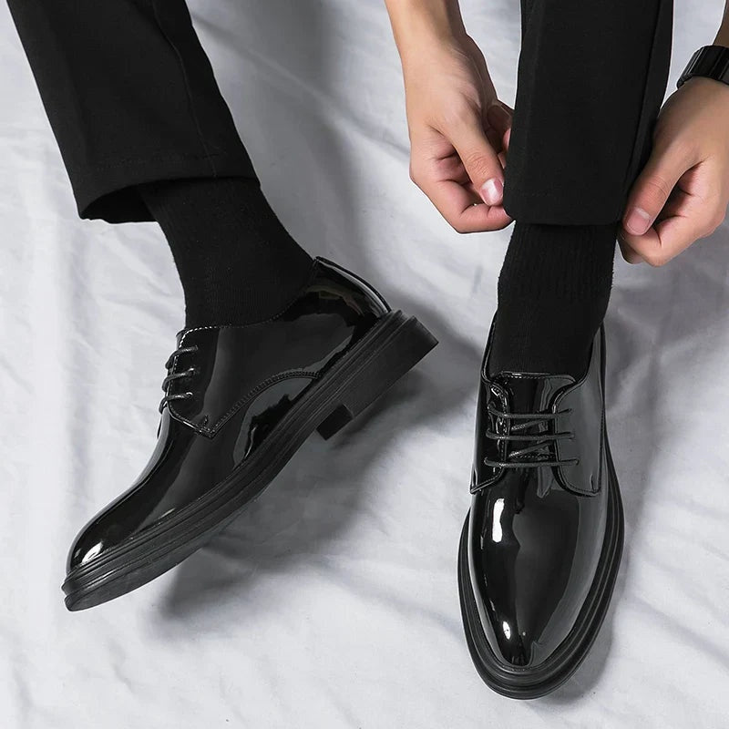 Quentin™ | Zapatos derby de charol con cordones