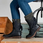 Norah™ | Botas de invierno estilo militar de caña media