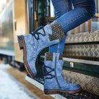 Norah™ | Botas de invierno estilo militar de caña media