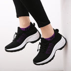 Avery™ | Zapatillas de punto con plataforma y cordones