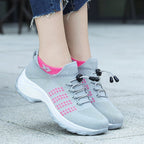 Avery™ | Zapatillas de punto con plataforma y cordones