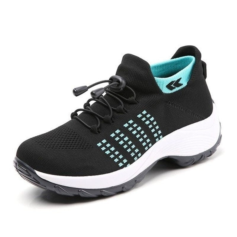 Avery™ | Zapatillas de punto con plataforma y cordones