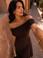Vestido Toledo en color marrón - vista 7