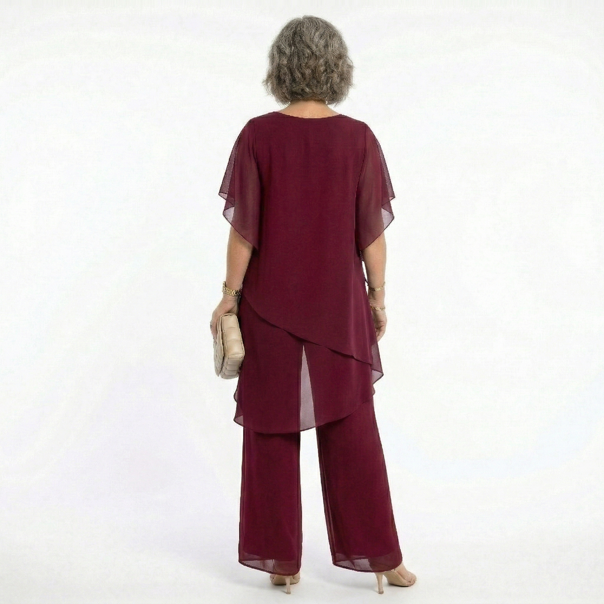 Hailey™ | Conjunto de ceremonia con túnica asimétrica y pantalón