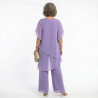Hailey™ | Conjunto de ceremonia con túnica asimétrica y pantalón