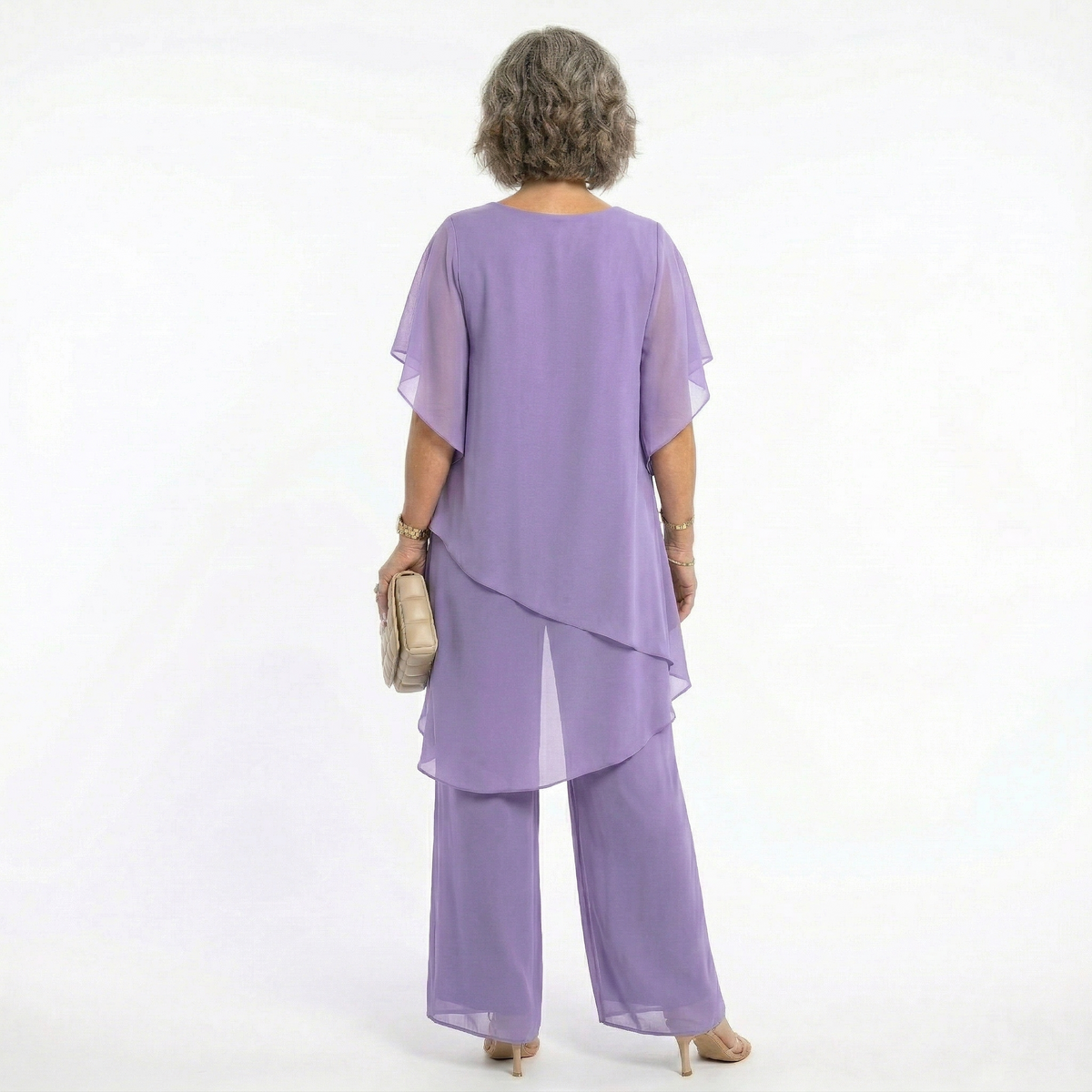 Hailey™ | Conjunto de ceremonia con túnica asimétrica y pantalón