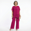 Hailey™ | Conjunto de ceremonia con túnica asimétrica y pantalón