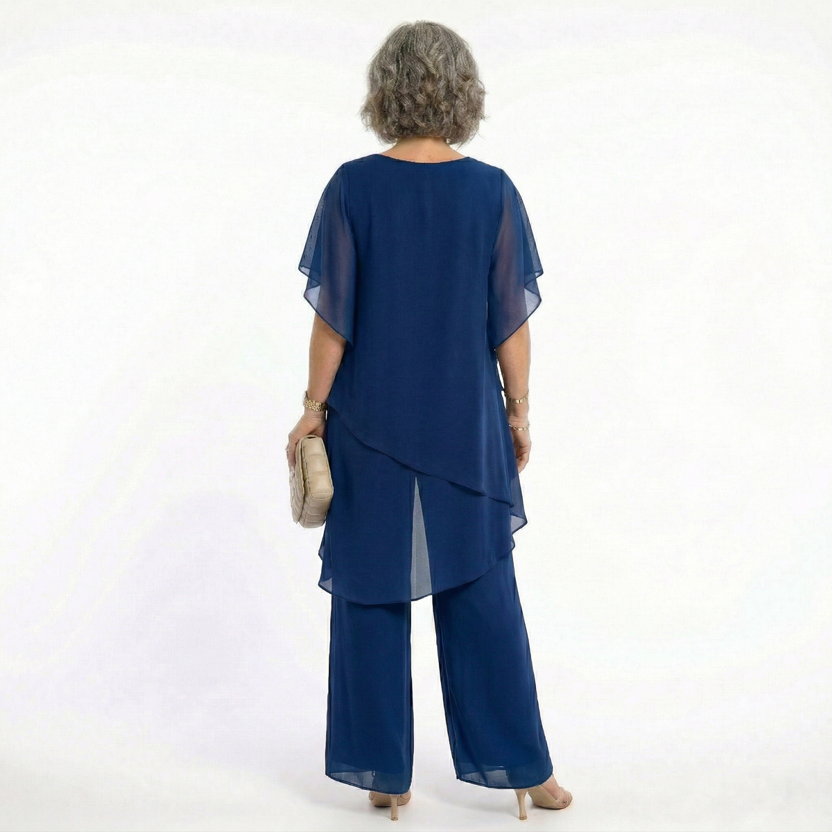 Hailey™ | Conjunto de ceremonia con túnica asimétrica y pantalón