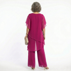 Hailey™ | Conjunto de ceremonia con túnica asimétrica y pantalón