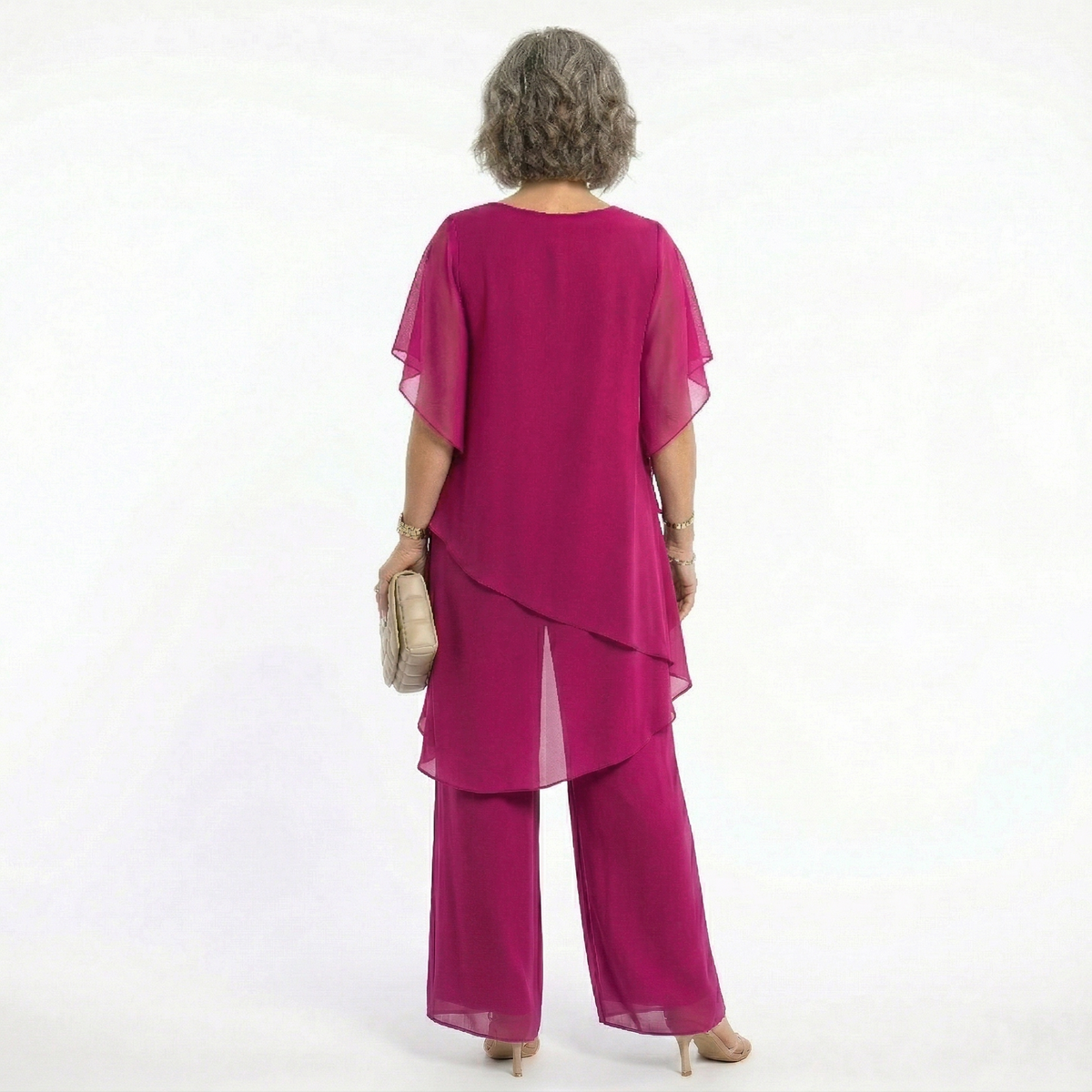 Hailey™ | Conjunto de ceremonia con túnica asimétrica y pantalón