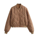 Fiona™ | Bomber acolchada con cuello redondo