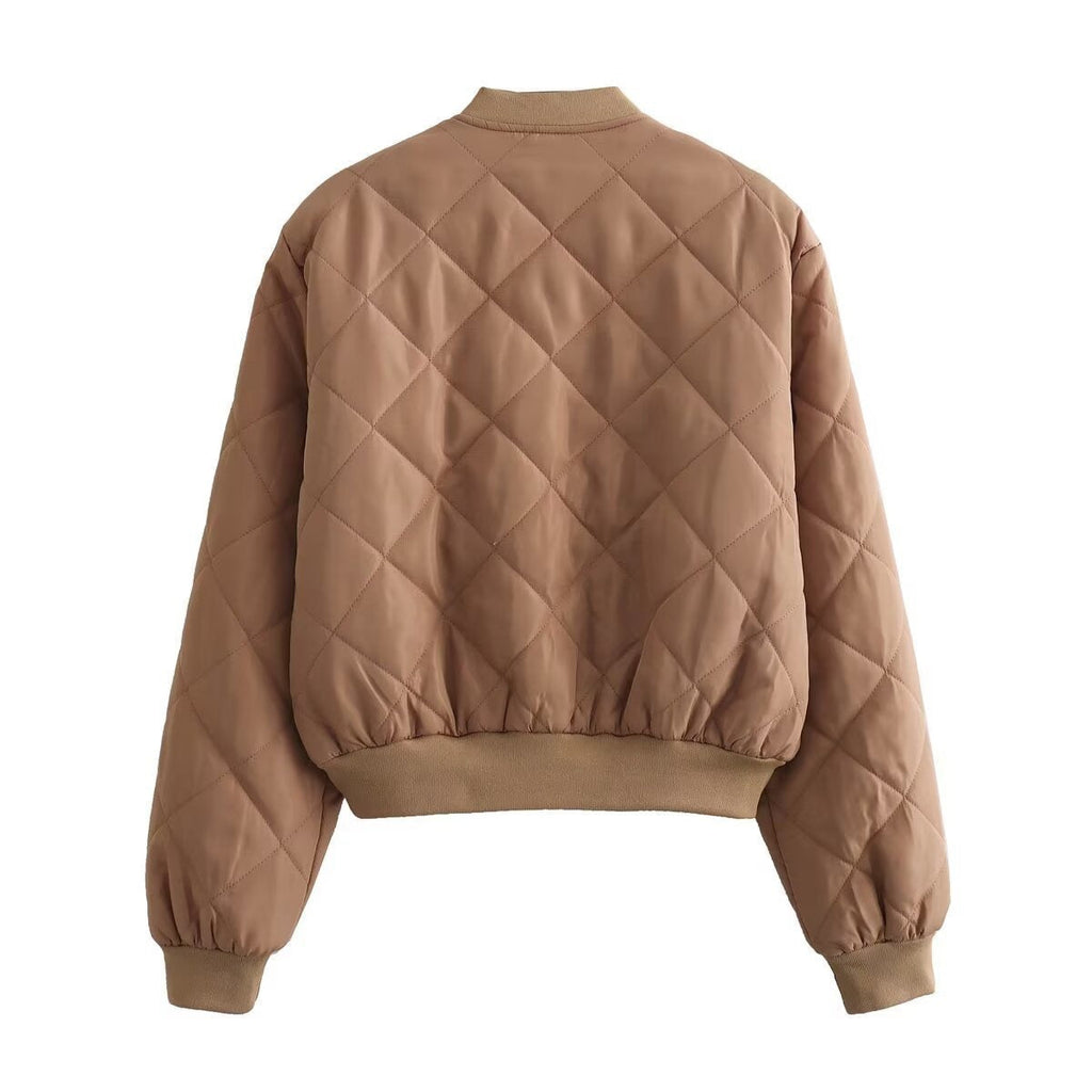 Fiona™ | Bomber acolchada con cuello redondo