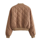 Fiona™ | Bomber acolchada con cuello redondo