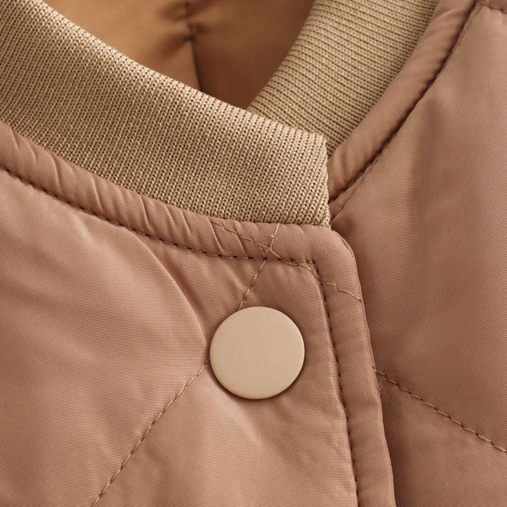 Fiona™ | Bomber acolchada con cuello redondo