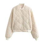 Fiona™ | Bomber acolchada con cuello redondo