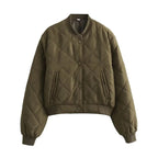 Fiona™ | Bomber acolchada con cuello redondo