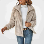 Evelyn™ | Chaqueta polar con cremallera y cuello solapa