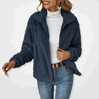 Evelyn™ | Chaqueta polar con cremallera y cuello solapa