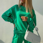 Audrey™ | Chándal de dos piezas con sudadera y pantalón ancho