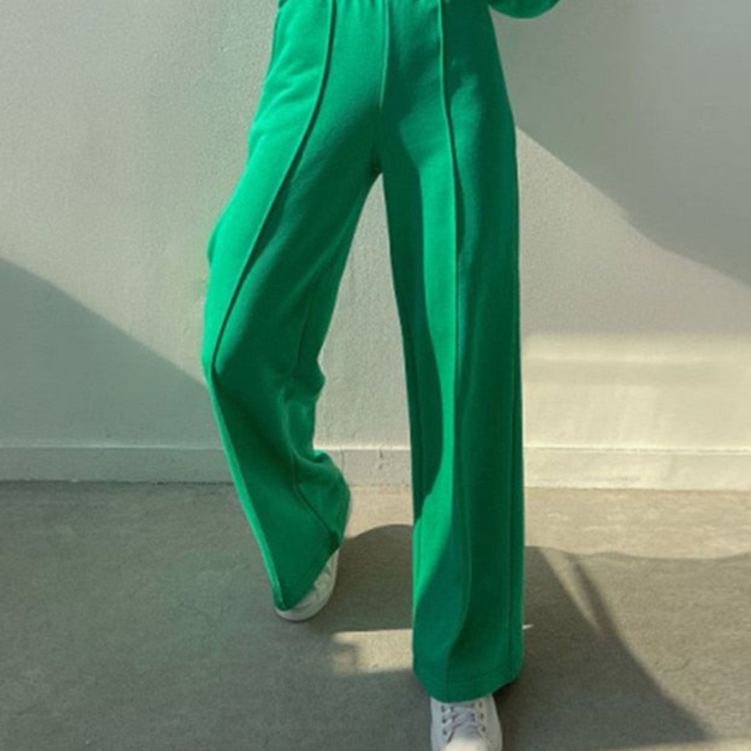 Audrey™ | Chándal de dos piezas con sudadera y pantalón ancho