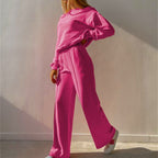 Audrey™ | Chándal de dos piezas con sudadera y pantalón ancho
