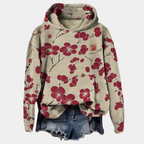Rebecca™ | Sudadera oversize con capucha y estampado floral