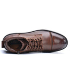 Cameron™ | Botas de trabajo de piel con cremallera lateral