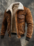 Lucas™ | Chaqueta de ante con forro sherpa para invierno