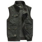 Tucker™ | Chaleco militar multibolsillos con cremallera