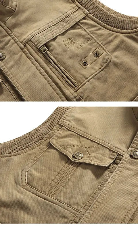 Tucker™ | Chaleco militar multibolsillos con cremallera